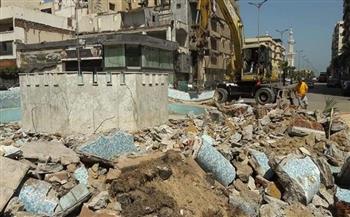 استمرار أعمال تطوير شارع 23 يوليو وحملة نظافة بمنطقة الزهور ببورسعيد