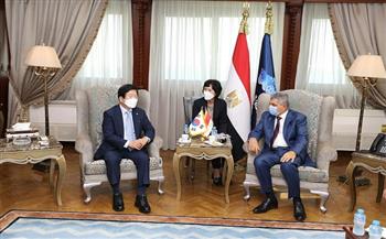 رئيس هيئة قناة السويس يستقبل رئيس البرلمان الكوري وسفير كوريا لبحث سبل التعاون المشترك