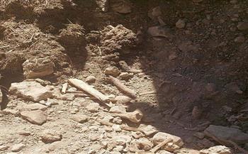 عظام ورفات الأموات فى الطريق بعد تجريف الاحتلال للمقبرة اليوسفية فى القدس (صور)