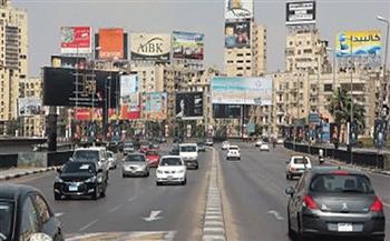 الحالة المرورية بمحاور وميادين القاهرة والجيزة