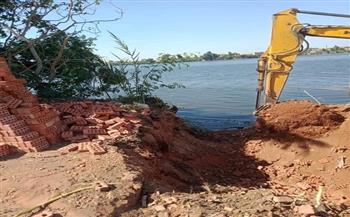 قطاع تطوير وحماية نهر النيل يواصل إزالة التعديات بفرعي رشيد ودمياط (صور)