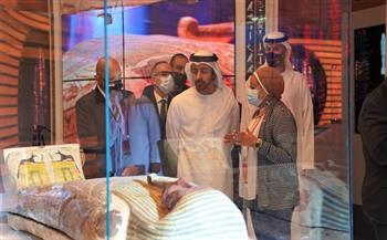 وزير خارجية الإمارات يزور الجناح المصري بإكسبو 2020 دبي