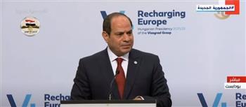 بث مباشر.. كلمة الرئيس السيسي خلال قمة «فيشجراد» مع مصر
