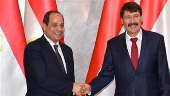رئيس المجر: مصر أهم شريك اقتصادى واستراتيجى لنا فى العالم العربى