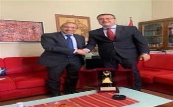 السفير المصري فى ألباينا يلتقي مدير المتحف الوطني بـ«تيرانا»