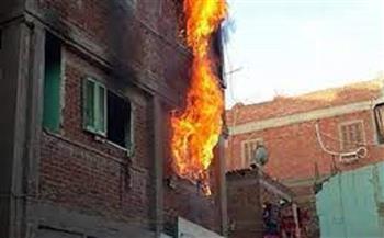 بسبب أسطوانة بوتاجاز.. إصابة 5 أشخاص في حريق منزلين بسوهاج