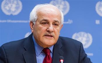 مندوب فلسطين الدائم لدى الأمم المتحدة يدعو مجلس الأمن لوقف الاستيطان