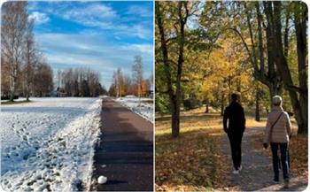 شتاء في الشمال وخريف في الجنوب.. ظاهرة غريبة تحدث في السويد (صور)