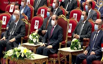 الرئيس السيسي يكرم شهداء الواجب من رجال القضاء