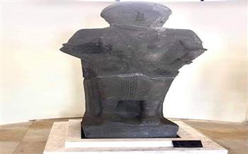 إزاحة الستار عن التمثال البازلتي لموقع عين التل في متحف حلب الوطني بسوريا