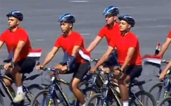 الرئيس السيسي يشهد عرض الدراجات الهوائية لخريجي كلية الشرطة