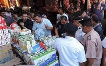 ضبط ٢ طن مسحوق حليب في حملة تموينية بالعاشر من رمضان