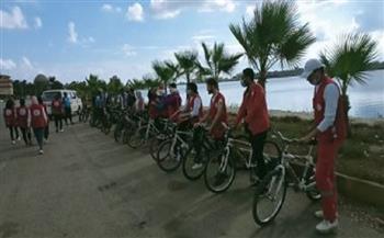 الهلال الأحمر بدمياط تنظم ماراثون دراجات بمناسبة انتصارات أكتوبر