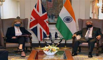 وزير الشؤون الخارجية الهندي يلتقي بوزيرة الخارجية البريطانية