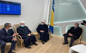 مفتي الجمهورية يصل مطار سراييفو الدولي في مستهل زيارته للبوسنة 