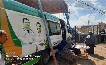 كفر الشيخ تنظم قافلة طبية بقرية الترزي بمدينة بيلا  