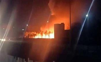 إخماد حريق نشب بمخلفات مبنى قسم الباطنة فى مستشفيات جامعة الزقازيق