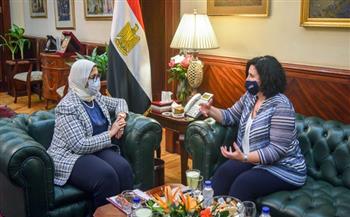 وزيرة الصحة تستقبل ممثل هيئة الأمم المتحدة للمرأة بمصر 