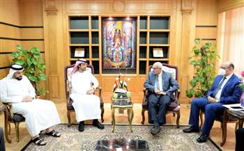 الملحق الثقافى الإماراتي يلتقي رئيس جامعة المنصورة ويشيد بجودة التعليم المصري
