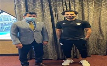 تفاصيل لقاء وزير الرياضة مع محمد صلاح بمعسكر المنتخب