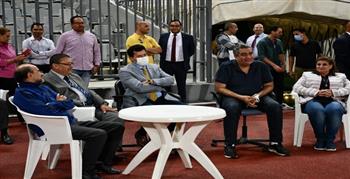  وزير الرياضة يشهد مران المنتخب الوطني استعداداً لمباراة ليبيا (صور)