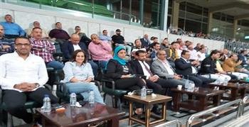 مجلس سموحة يدعم فريق الكرة خلال مباراة المصري
