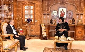 البابا تواضروس الثاني يستقبل سفير مصر الجديد في روسيا