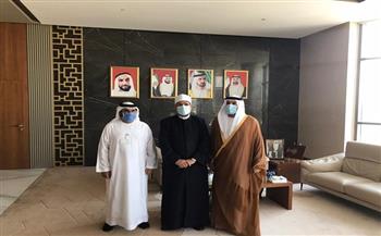 وزير الأوقاف يلتقي نظيره الإماراتي للتعاون في نشر الفكر الوسطي  