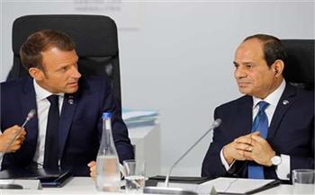 الرئيس السيسي يعقد قمة ثنائية مع ماكرون على هامش مؤتمر باريس من أجل ليبيا