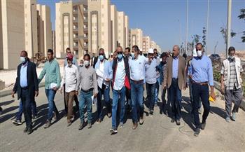 مسئولو الإسكان يتابعون مشروعات مدينة ناصر الجديدة غرب أسيوط