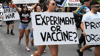 تظاهرات في شوارع ملبورن الإسترالية ضد التطعيم الإلزامي في بعض القطاعات