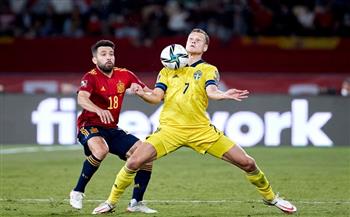 تصفيات كأس العالم 2022.. إسبانيا تتعادل أمام السويد بالشوط الاول