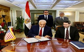«عبد الغفار» يشهد توقيع اتفاقية تعاون بين جامعة العلمين الدولية ولويفيل الأمريكية