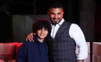 أحمد سعد يهنئ ابنه فى عيد ميلاده