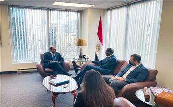 سفير مصر في كندا يستقبل عضو مجلس العموم الكندي جريج فيرجوس