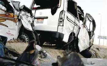 بالأسماء.. إصابة 13 شخصًا فى حادث سير بشمال سيناء