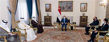 بسام راضى: الرئيس السيسي يبحث مع مستشار ملك البحرين الاستعداد لعقد اللجنة المشتركة في 2022