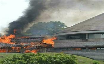إحراق عدة مبانى خلال مظاهرات مناهضة للحكومة في عاصمة جزر سليمان