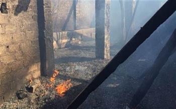 إخماد حريق اندلع في 3 أحواش ماشية بجرجا في سوهاج