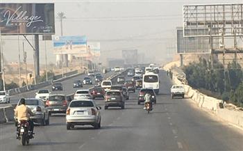 كثافات مرورية بمحاور وميادين القاهرة والجيزة
