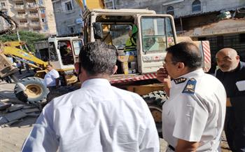 محافظ الإسكندرية: إزالة الباكيات المخالفة التي تعيق أعمال التطوير بمحطة مصر 