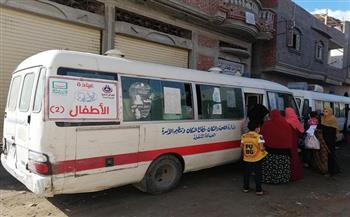 فحص وعلاج 1557 مواطنًا فى قافلة مجانية لقرية السعدية القبلية بدمياط