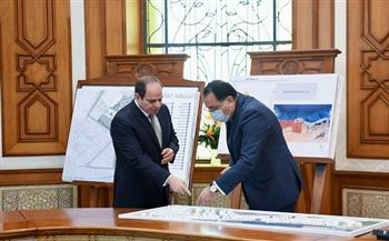 الرئيس السيسي يوجه بالانتهاء من تطوير منطقة الفسطاط خلال 2022