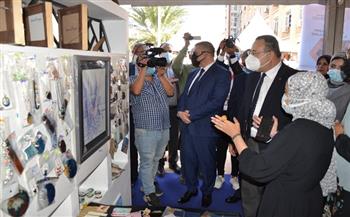 افتتاح معرض جامعة الإسكندرية للمنتجات التراثية والحرفية