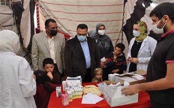 قافلة طبية وبيطرية بمركز مطوبس ضمن مبادرة "حياة كريمة" بكفر الشيخ