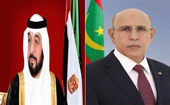 الرئيس الموريتاني يؤكد لرئيس دولة الإمارات حرصه على تعزيز التعاون