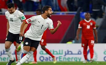 كأس العرب..  أحمد رفعت يتقدم لمصر أمام الأردن في الدقيقة 100 