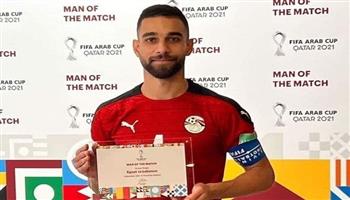 عمرو السولية أفضل لاعب في مباراة مصر والأردن بكأس العرب