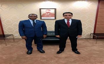 السفير المصري في مالابو يلتقي وزير المناجم والصناعة والطاقة بغينيا الاستوائية