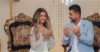 الصورة الأولى من حفل زفاف اليوتيوبر علي غزلان وملكة جمال مصر  (صور)